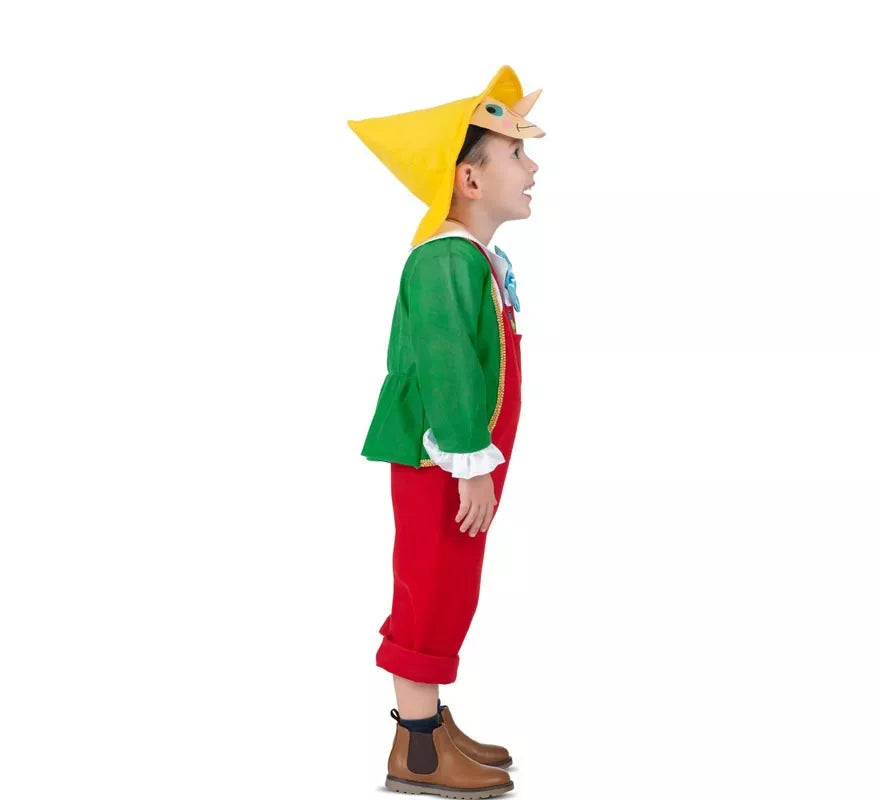 Translation missing: es.Disfraz de Pinocho con gorro y careta para niño