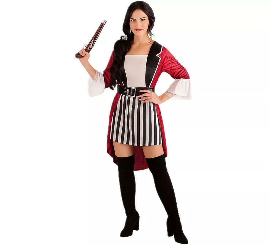 Translation missing: es.Disfraz de Pirata a Rayas para mujer