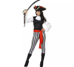 Disfraz de Pirata a Rayas para mujer