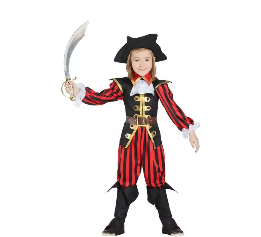 Translation missing: es.Disfraz de Pirata a rayas para niño