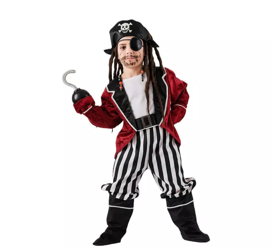 Translation missing: es.Disfraz de Pirata a Rayas para niño