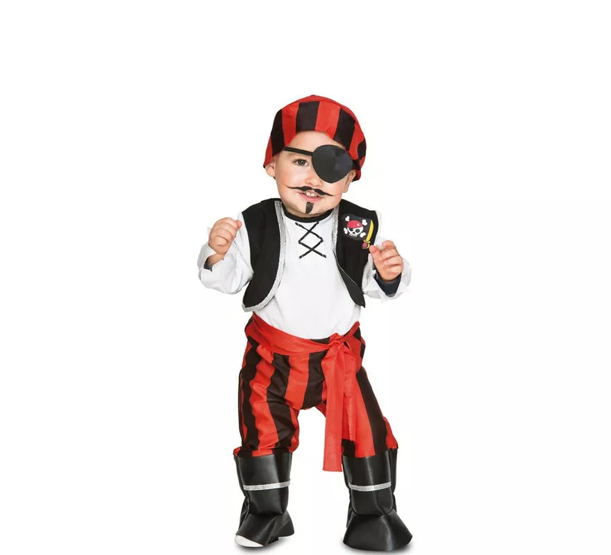Translation missing: es.Disfraz de Pirata a Rayas para niño y bebé