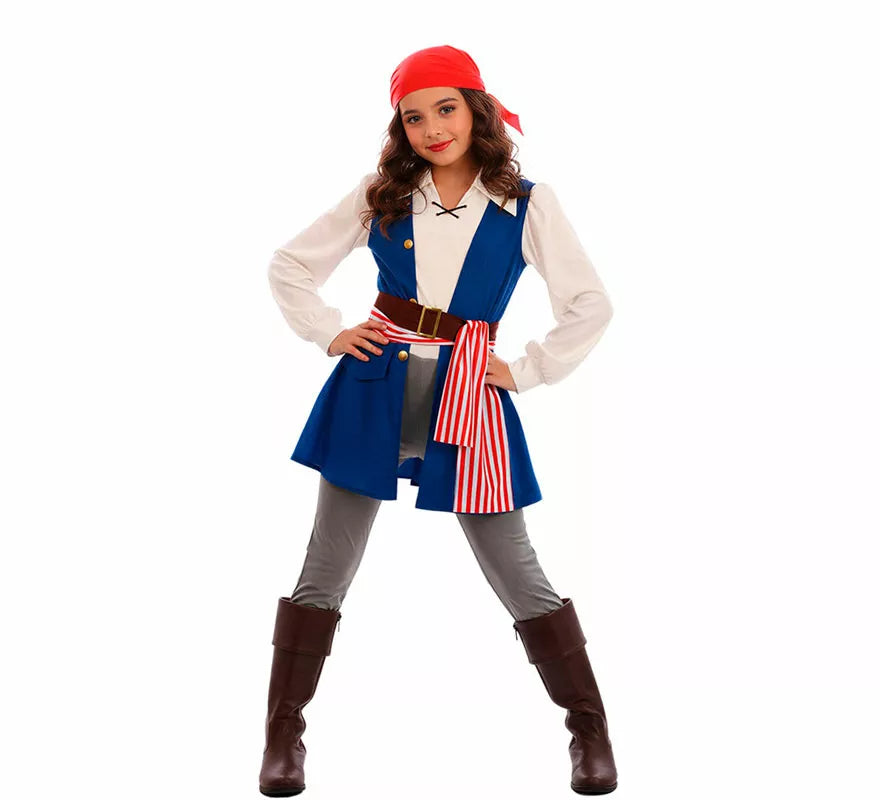 Disfraz de Pirata Bucanera Jackeline para niña