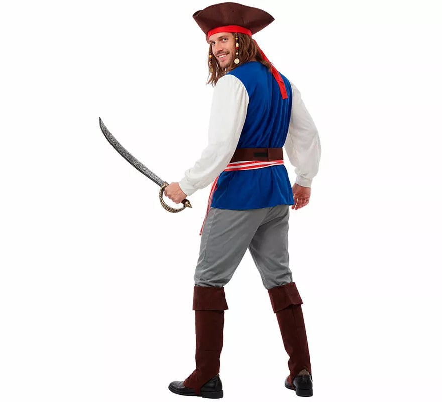 Translation missing: es.Disfraz de Pirata Bucanero Jack para hombre