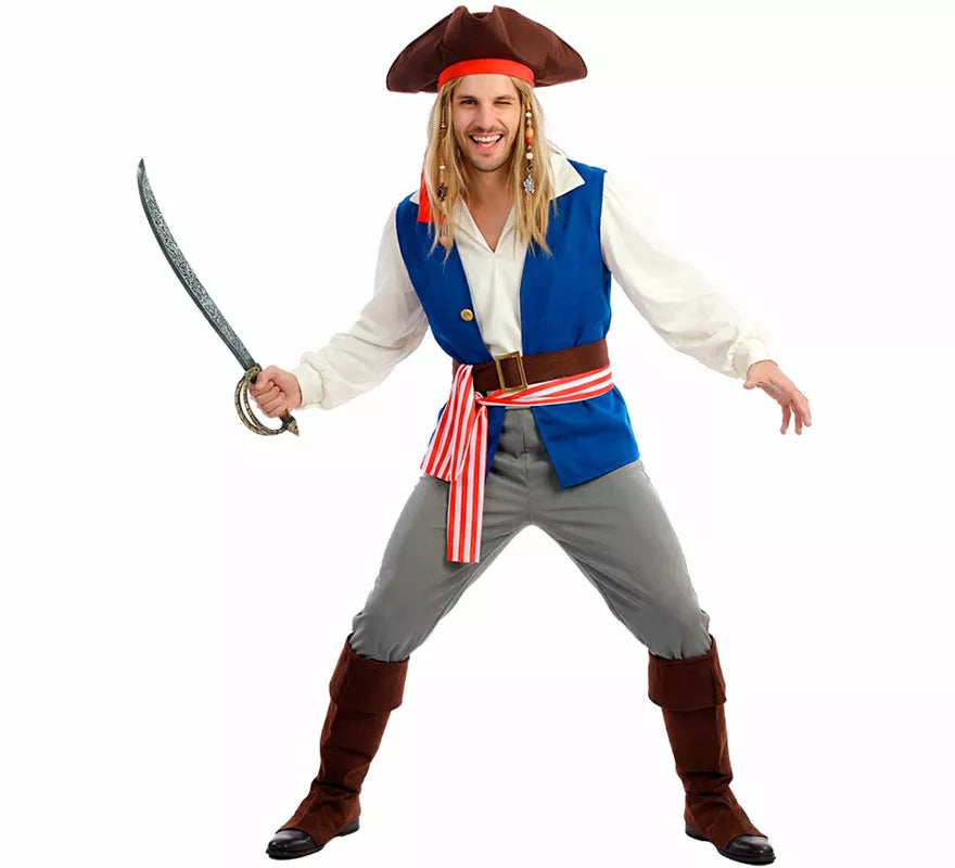 Disfraz de Pirata Bucanero Jack para hombre