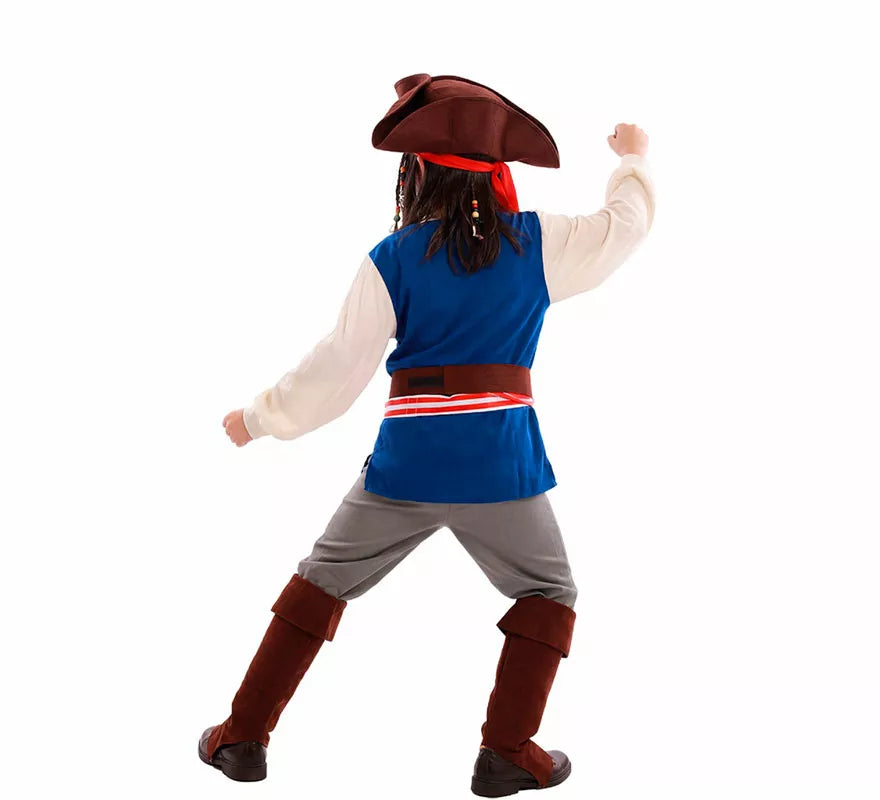 Translation missing: es.Disfraz de Pirata Bucanero Jack para niño