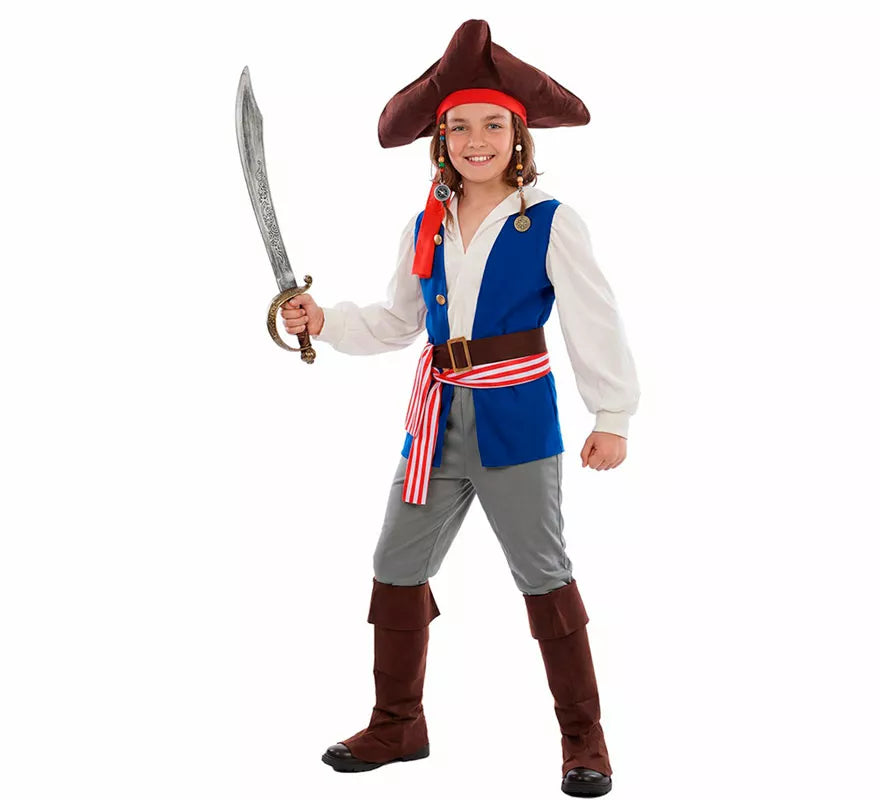 Disfraz de Pirata Bucanero Jack para niño