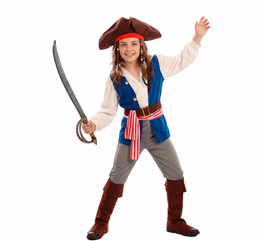 Translation missing: es.Disfraz de Pirata Bucanero Jack para niño