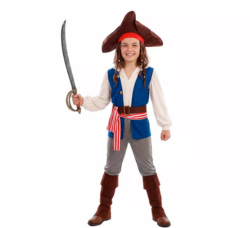 Disfraz de Pirata Bucanero Jack para niño