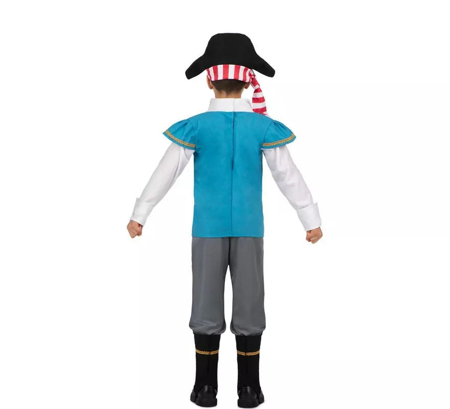 Translation missing: es.Disfraz de Pirata Calavera con gorro para niño
