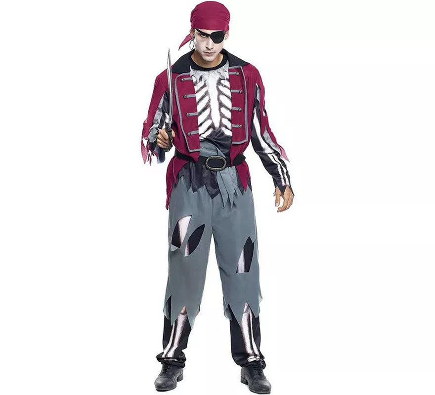 Translation missing: es.Disfraz de Pirata Calavera para hombre
