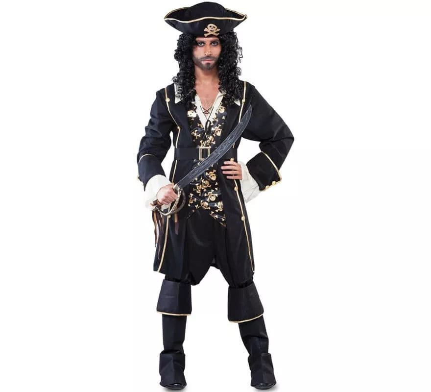 Translation missing: es.Disfraz de Pirata con Calaveras para hombre