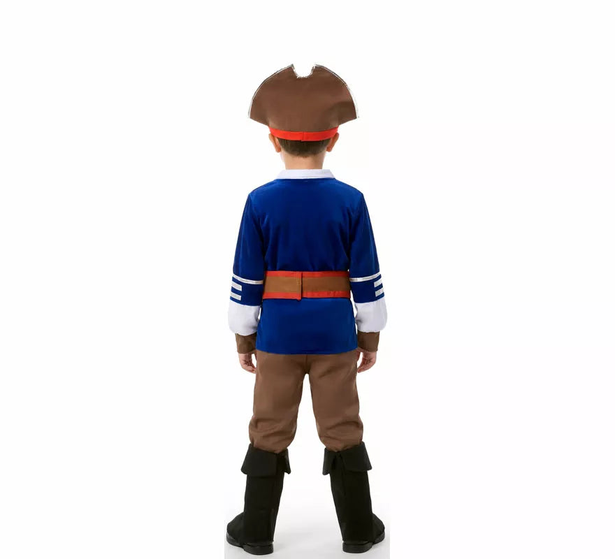Translation missing: es.Disfraz de Pirata con Chaqueta azul para niño