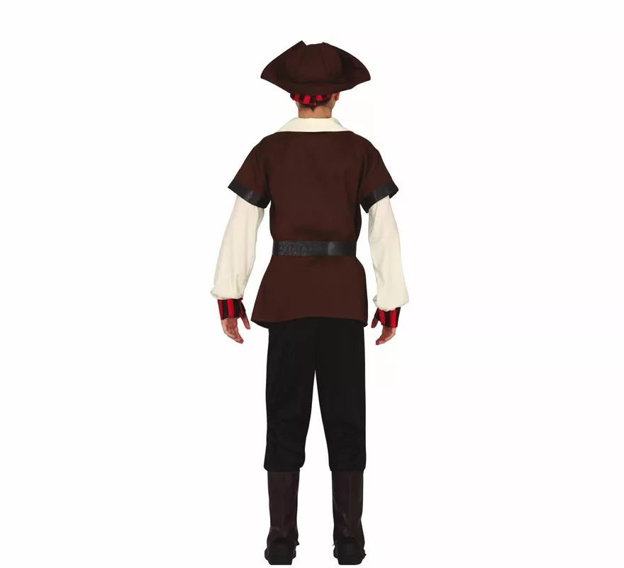 Translation missing: es.Disfraz de Pirata Corsario Siete Mares para adolescente