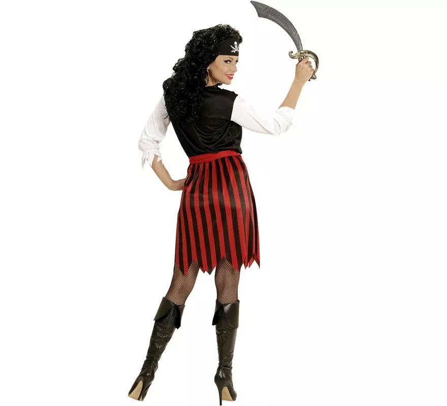 Translation missing: es.Disfraz de Pirata del Caribe a rayas para mujer