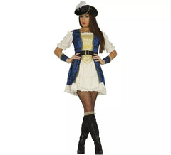 Disfraz de Pirata Deluxe para mujer