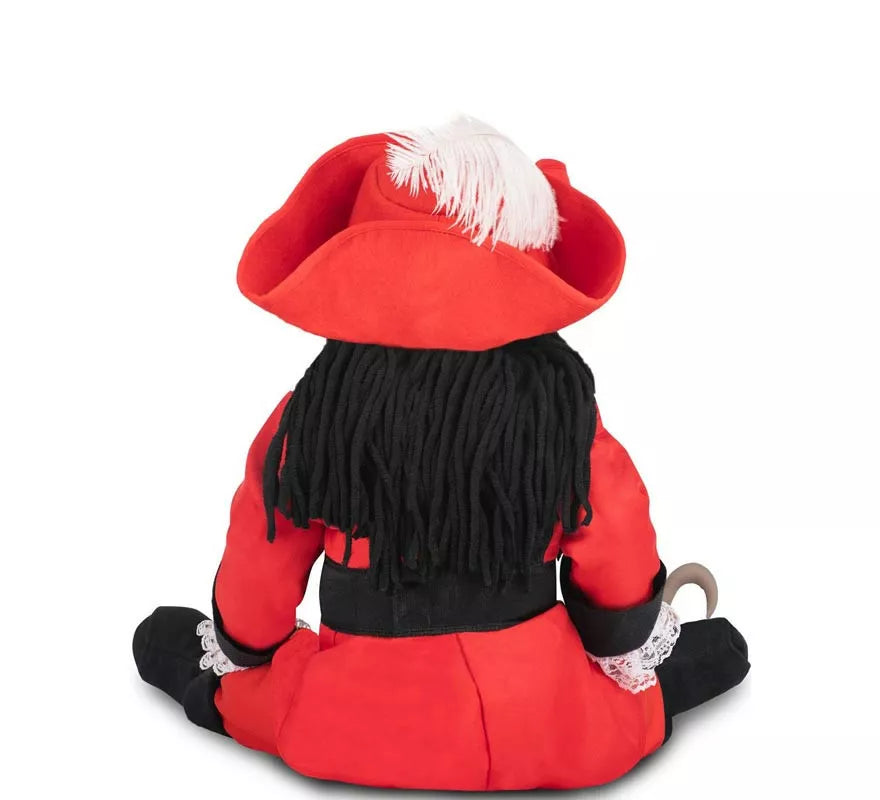 Translation missing: es.Disfraz de Pirata Garfio rojo con sombrero y peluca para bebé y niña