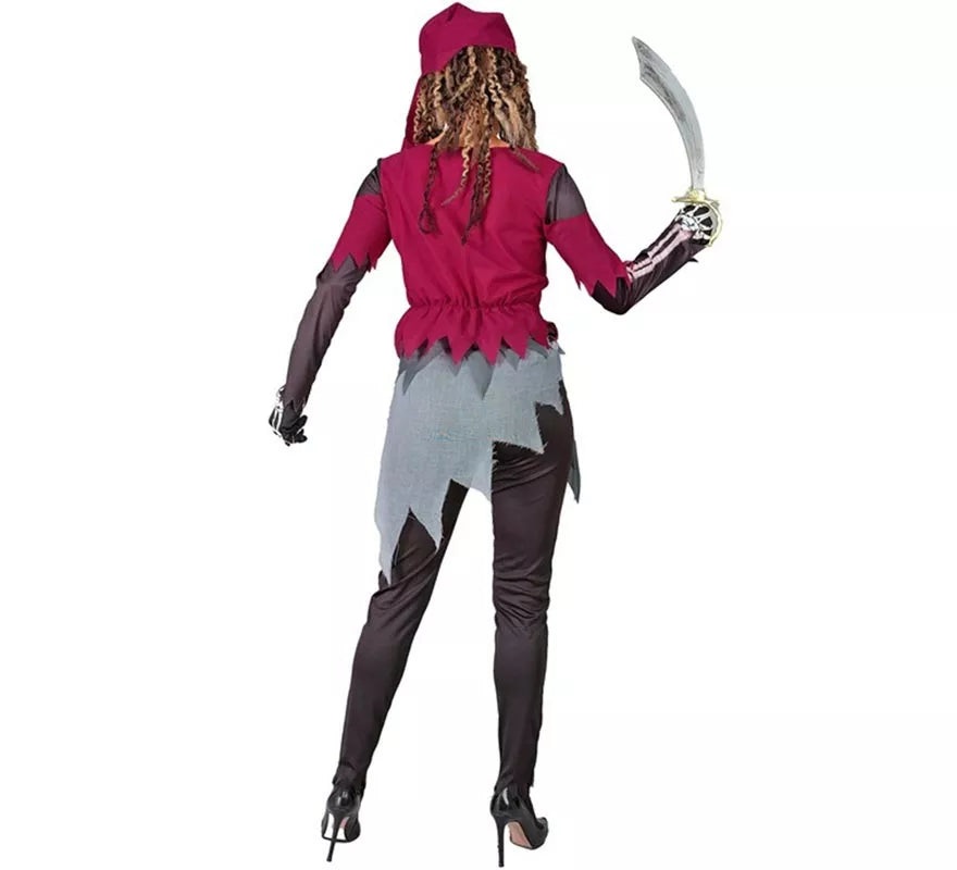 Translation missing: es.Disfraz de Pirata Grumete Esqueleto para mujer