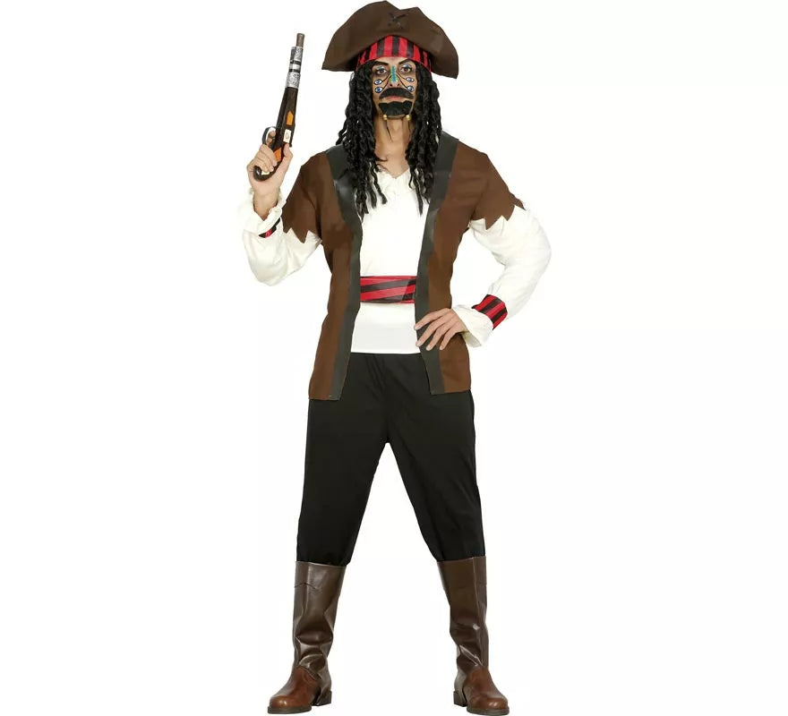 Translation missing: es.Disfraz de Pirata Guapo Caribe para hombre