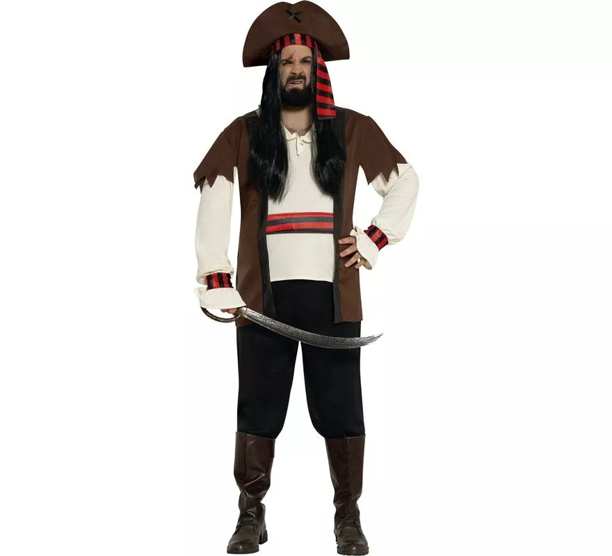 Translation missing: es.Disfraz de Pirata Guapo Caribe para hombre