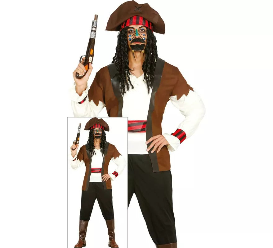 Translation missing: es.Disfraz de Pirata Guapo Caribe para hombre