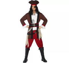 Disfraz de Pirata Marrón para hombre