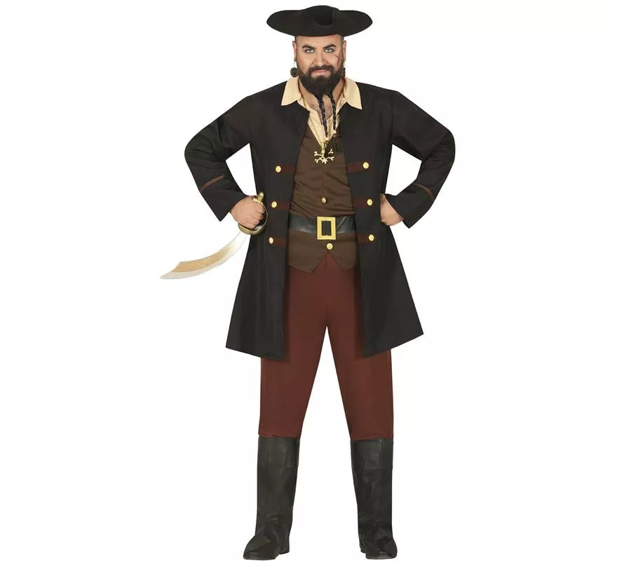 Translation missing: es.Disfraz de Pirata negro para Hombre