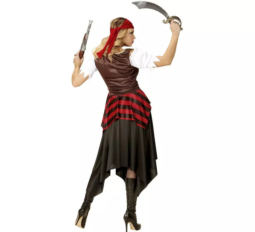 Translation missing: es.Disfraz de Pirata Temeraria con cinta para mujer