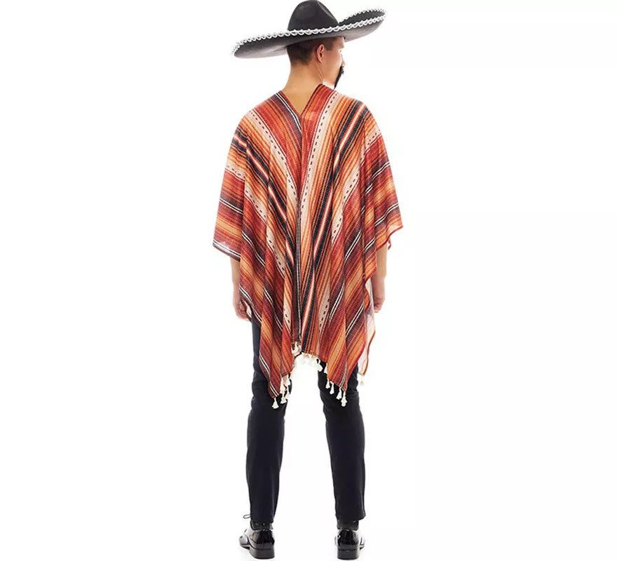 Translation missing: es.Disfraz de Pistolero Mexicano con Poncho para hombre