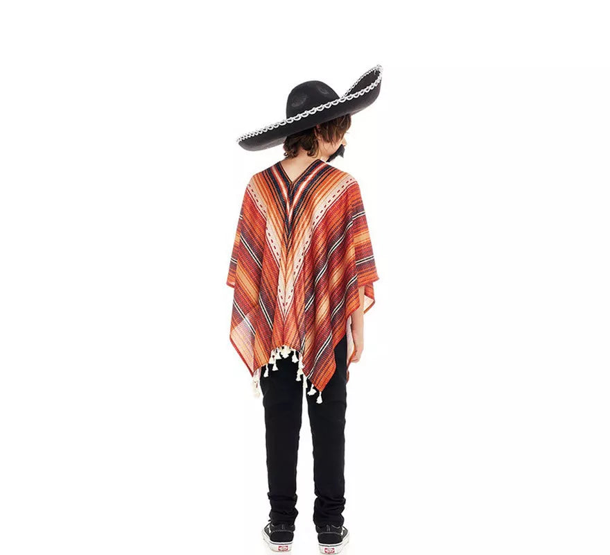Translation missing: es.Disfraz de Pistolero Mexicano con Poncho para niño