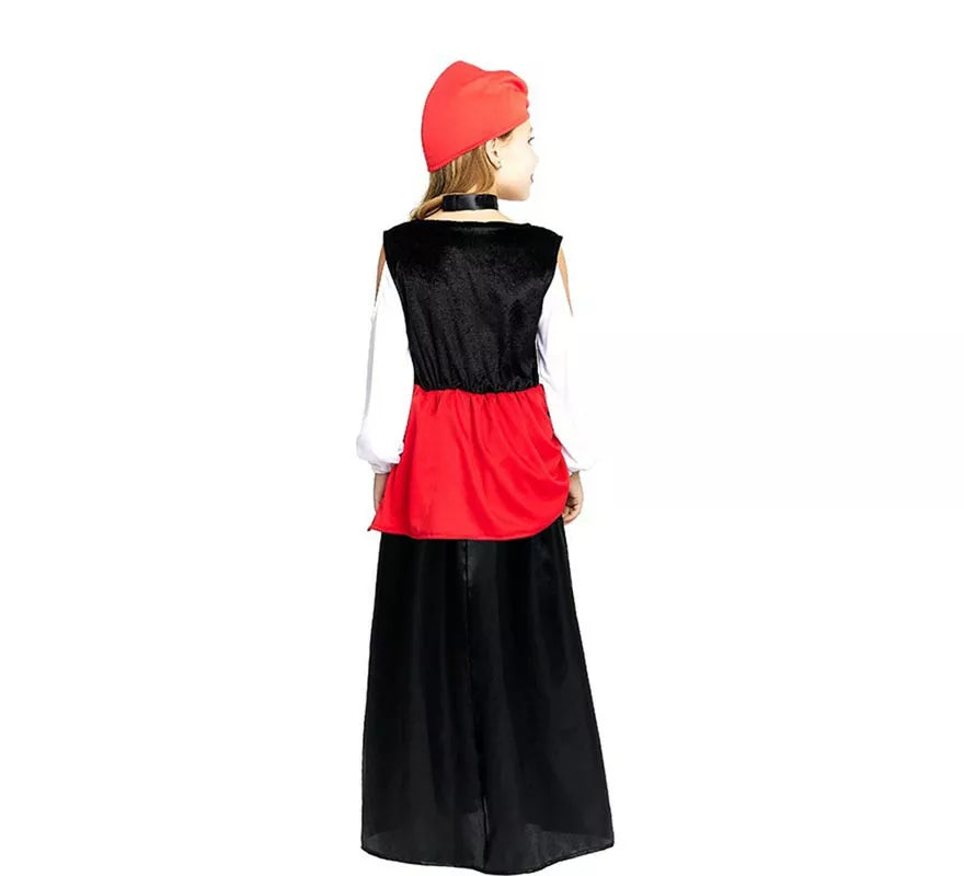 Translation missing: es.Disfraz de Pitonisa con turbante rojo para niña y adolescente