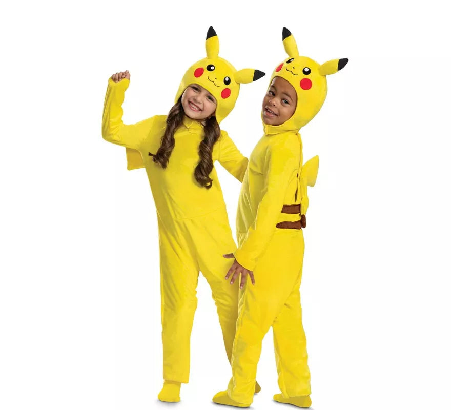 Translation missing: es.Disfraz de Pokemon Pikachu con cola de lujo para bebé y niños