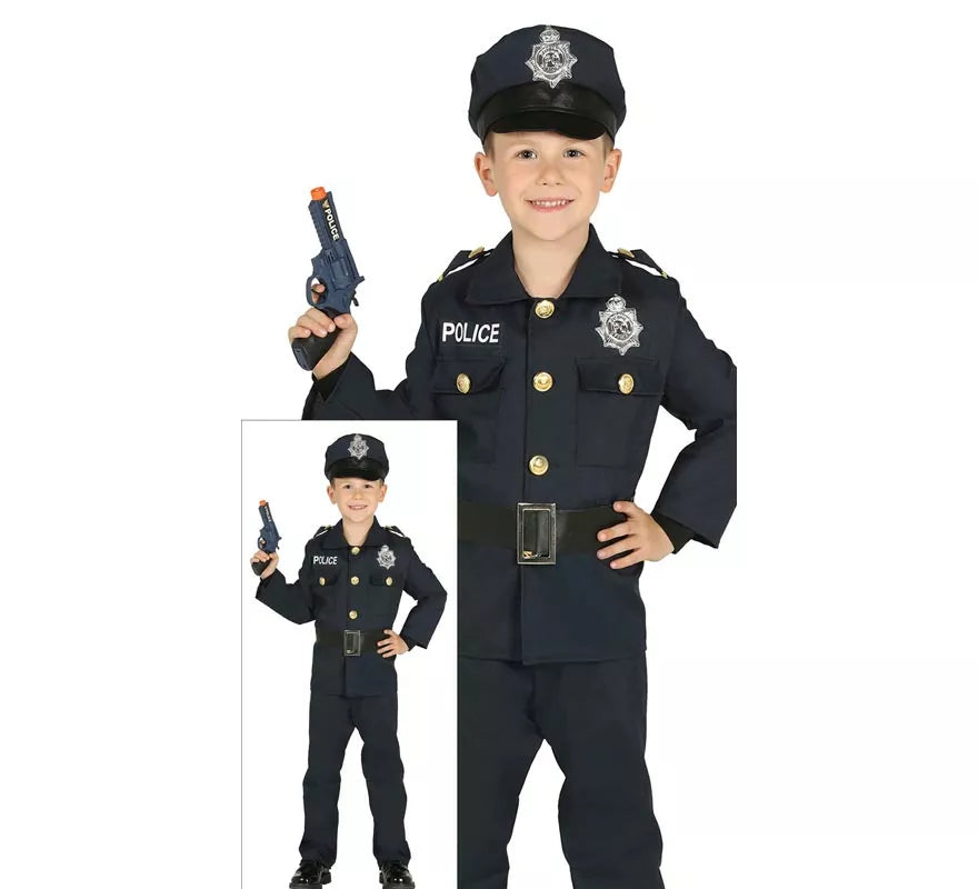 Disfraz de Policía azul para niños