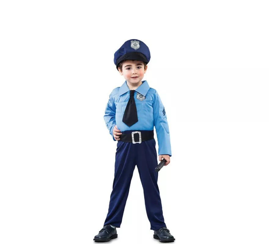 Translation missing: es.Disfraz de Policía con corbata para niño