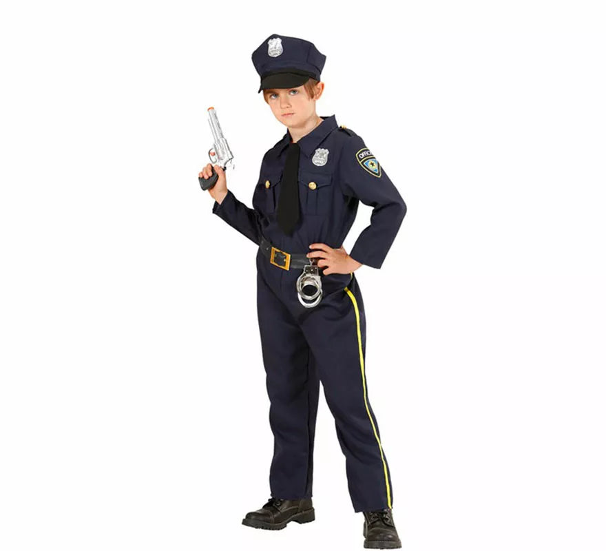 Translation missing: es.Disfraz de Policía con Sombrero y Corbata para niño