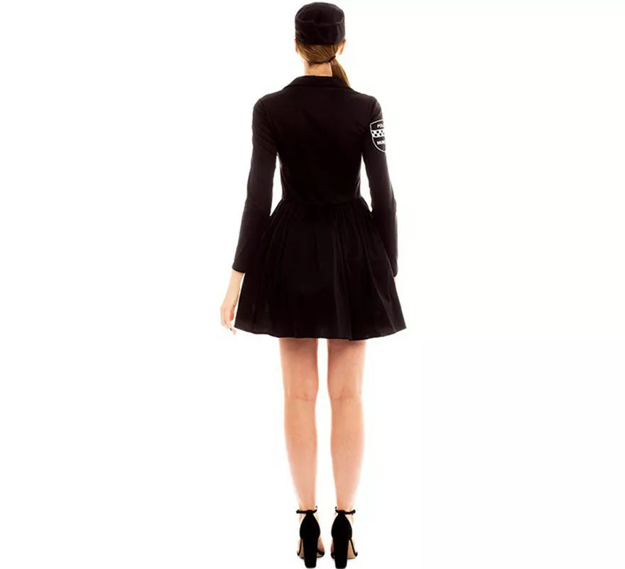 Translation missing: es.Disfraz de Policía en Vestido Negro y Amarillo para mujer