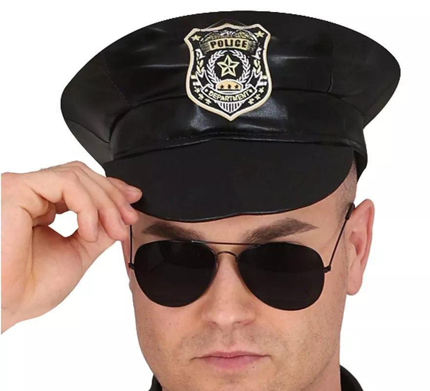 Translation missing: es.Disfraz de Policía manga corta para hombre