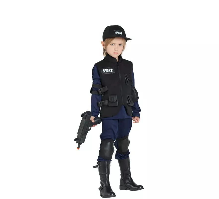 Translation missing: es.Disfraz de Policía Swat para niños