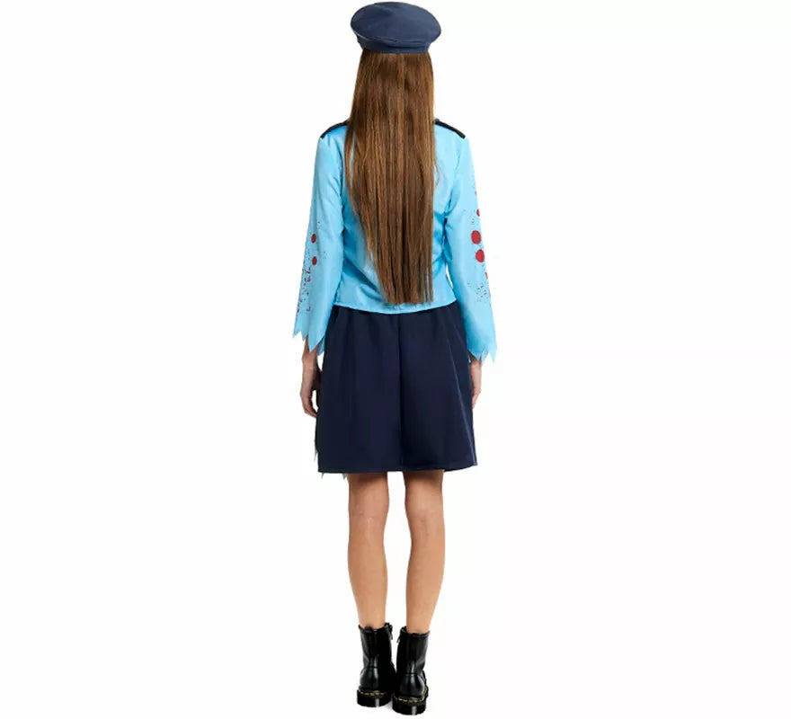 Translation missing: es.Disfraz de Policía Zombie con Gorra para mujer