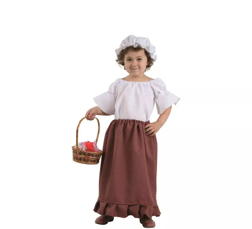 Translation missing: es.Disfraz de Posadera Medieval para niña