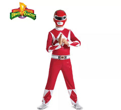 Disfraz de Power Rangers Mighty Morphin Rojo de Lujo para niño