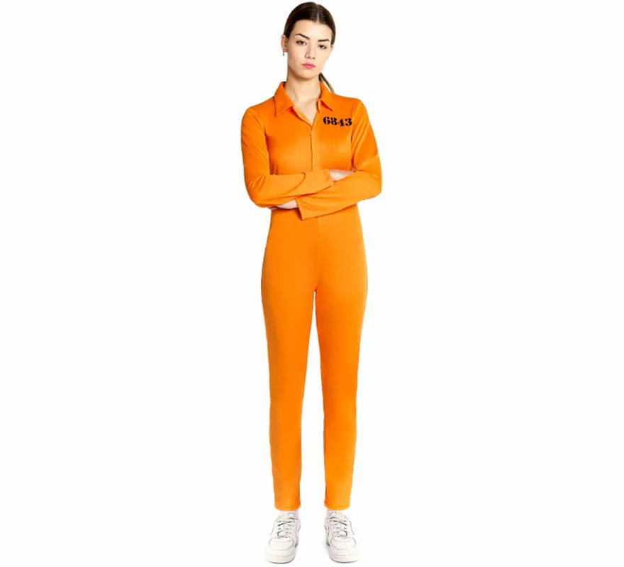 Translation missing: es.Disfraz de Presidiaria naranja para mujer