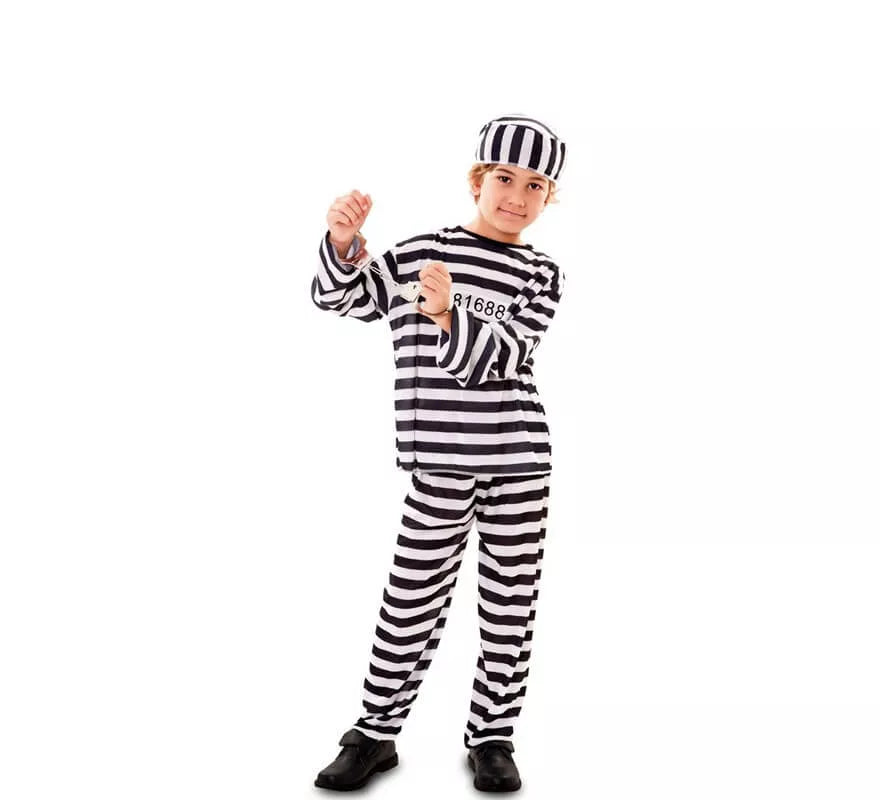 Translation missing: es.Disfraz de Preso Clásico para niño