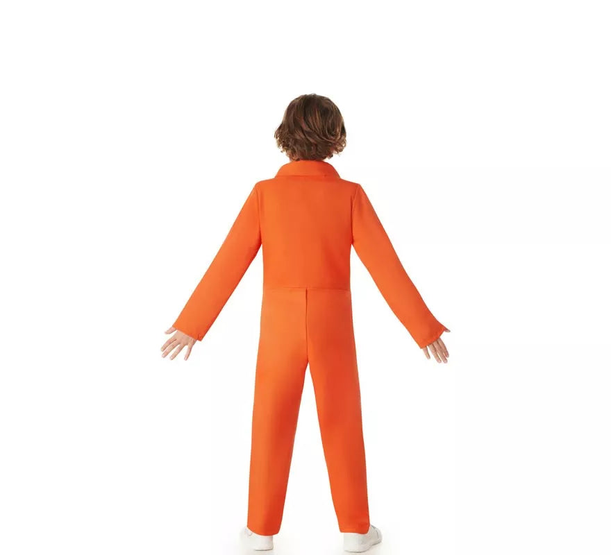 Translation missing: es.Disfraz de Preso Convicto Naranja para niño