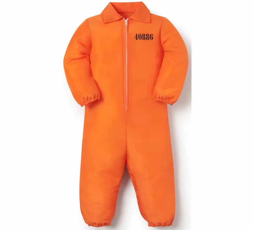 Disfraz de Preso naranja para bebé
