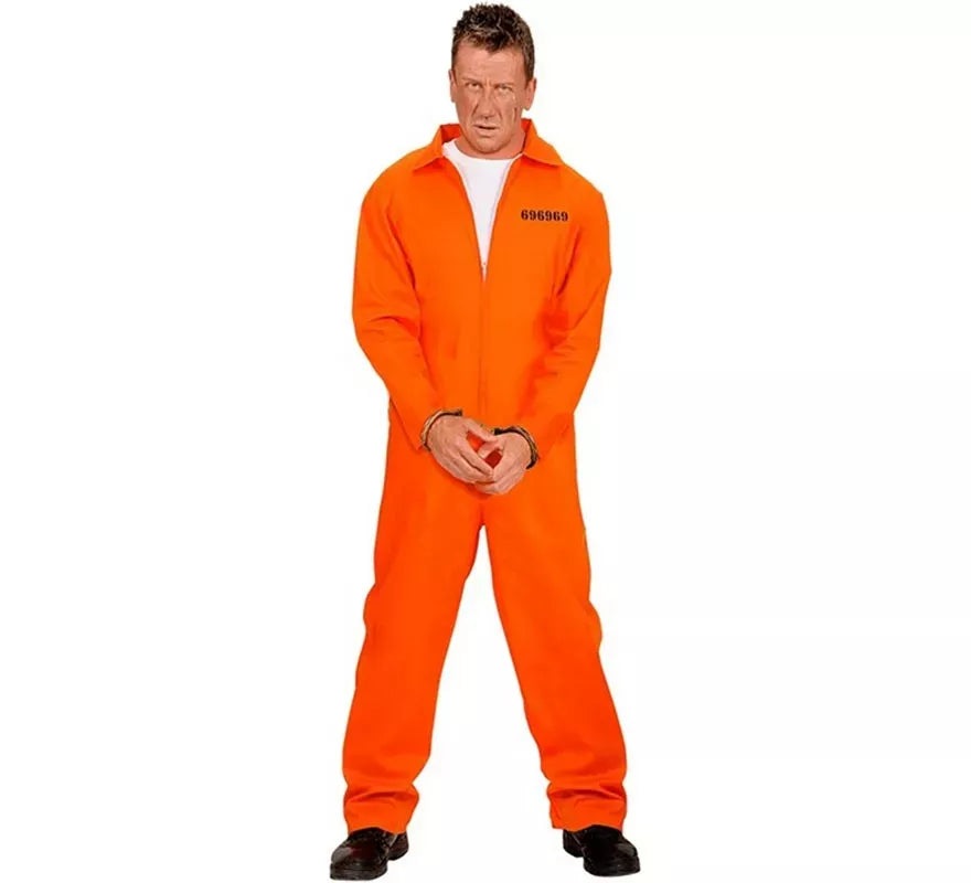 Disfraz de Preso naranja para hombre