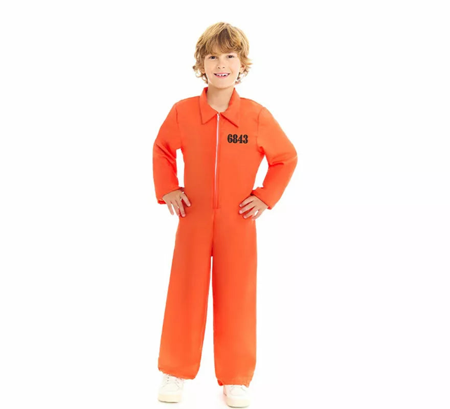 Translation missing: es.Disfraz de Preso naranja para niño