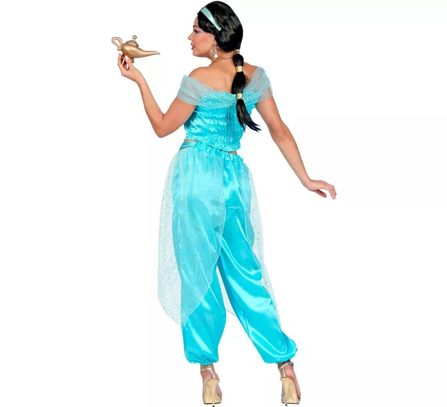 Translation missing: es.Disfraz de Princesa Árabe azul para mujer