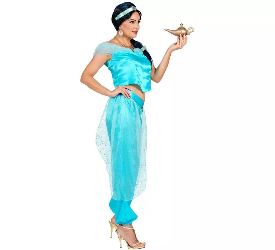 Translation missing: es.Disfraz de Princesa Árabe azul para mujer