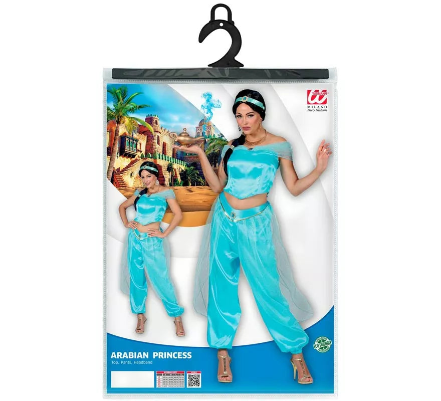 Translation missing: es.Disfraz de Princesa Árabe azul para mujer